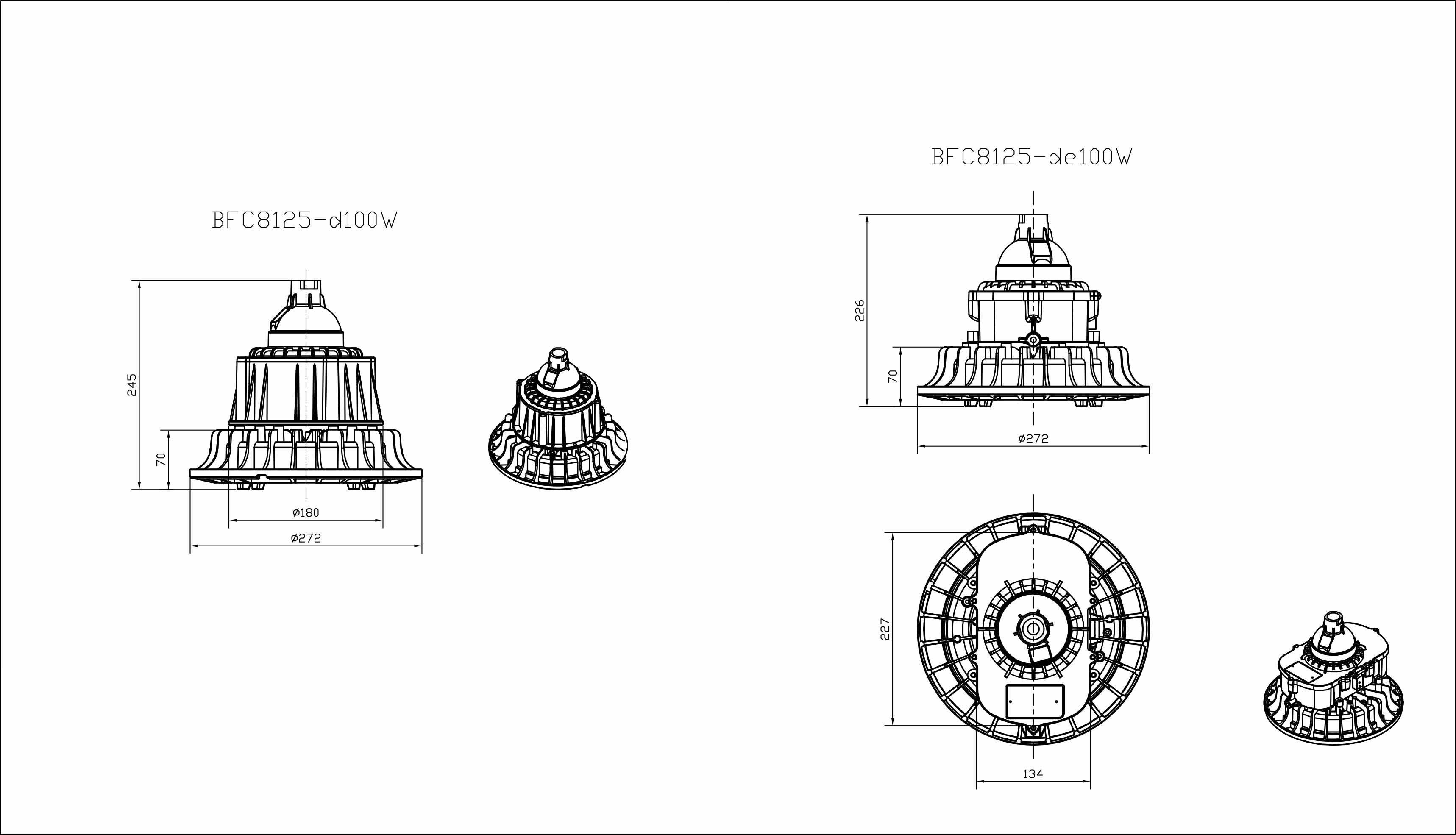 LED防爆泛光灯外形图片